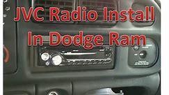 How to install a JVC radio in a Dodge Ram, part 2