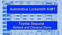Toyota Sequoia immobilizer Reflash & Cloneout Demo using the Andromeda Labs Automotive Locksmith Kit