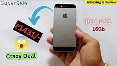 Unboxing iPhone 5s 16Gb ₹1430/- 🔥| Cashify Supersale App | Grade D | Refurbished Apple iPhone