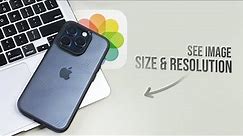 How to See Image Size / Resolution of Photos in iPhone (tutorial)