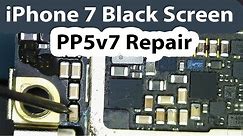 iPhone 7 No display Black screen Repair - Bad Cap on PP5v7 line