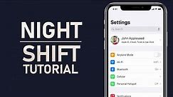 How To Enable / Disable Night Shift on iPhone & iPad