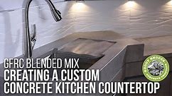 How to make concrete countertops using Buddy Rhodes GFRC Blended Mix