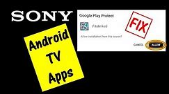 Android TV Google Play Protect Fix! Fixes Google Play Protect Message to allow Apps to Install!!