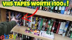 These VHS Tapes are Worth $100s Each! | Thrifting Goodwill and Selling on Ebay and Amazon FBA!