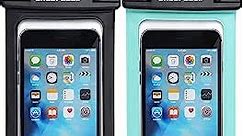 Hiearcool Waterproof Phone Pouch, Waterproof Phone Case for iPhone 15 14 13 12 Pro Max XS Samsung, IPX8 Cellphone Dry Bag Beach Essentials 2Pack-8.3"
