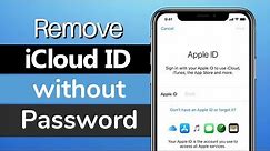 How to Remove iCloud ID without password