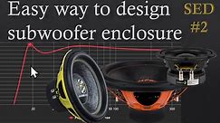 How to design custom subwoofer enclosure with ported box calculator