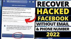 HOW TO RECOVER FACEBOOK ACCOUNT WITHOUT EMAIL AND PHONE NUMBER? 100% LEGIT! FACEBOOK RECOVERY 2022