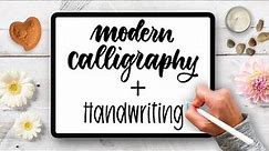 Procreate iPad Lettering Tutorial: Calligraphy and Handwriting Styles!