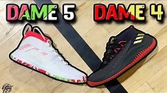 Adidas Dame 5 & Dame 4 Comparison! (Damian Lillard)