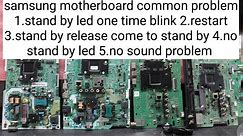 Samsung smart motherboard one time blink &restart tv repair