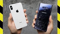 iPhone XS Max vs. Galaxy Note 9 Drop Test!