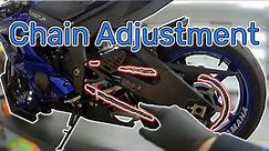 Yamaha R6 - Chain Adjustment (How-To)