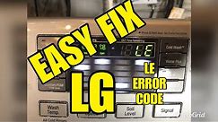 LG Front Load Washer LE Error code Repair Tutorial How To Fix