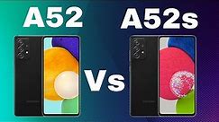 Compare Samsung galaxy a52 5g vs galaxy a52s | specifications & features & comparison