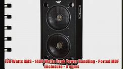 Pyle-Pro PADH182 - 1400 Watt Dual 18'' 8-Way Stage Speaker Cabinet