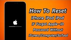 How To Factory Reset iPhone iPad iPod iF Forgpt Apple iD Password ! Erase iPhone Without iTunes/Pc