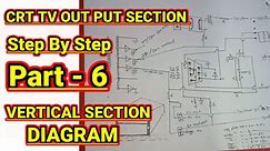 CRT Tv Vertical Section Diagram || How To Find Vertical Section In Crt Tv || Part - 6