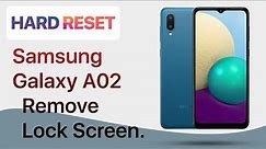 Hard reset Samsung Galaxy A02 | Remove lock screen or pattern lock A022F