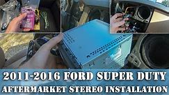 Installing Pioneer DMH-1500NEX Stereo on 2011-2016 F350