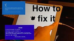 How to : Fix blue screen on iPad