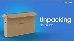 How to unbox your 2021 Samsung 43” - 50” TV | Samsung US