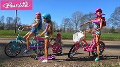 Barbie Story: Barbie First Day of Spring Bike Ride Picnic with Lost Puppy and Barbie Animal Hospital