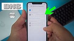 How to use DNS in Mobile Data/Cellular connection- iPhone