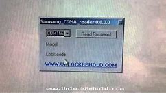 U450 U460 Samsung Intensity Read Phone Lock Password
