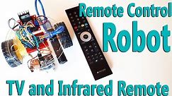 How to Control Arduino Robot Car with TV Remote Control | Infrared Remote IR