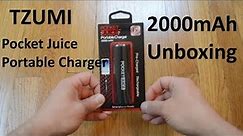 Unboxing Tzumi 2000 mAh Pocket Juice Portable Charger.