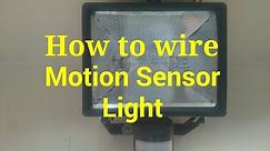 How to wire Motion Sensor Light | installation and wiring of motion sensor light,,,,