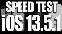 iOS 13.5.1 vs iOS 13.5 速度对比测试（SE，6S-XR）