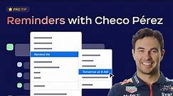 Zoom Pro Tip: Reminders in Team Chat with Checo Pérez