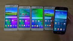 Samsung Galaxy A5 vs. Galaxy A3 vs. Galaxy Alpha vs. S5 Mini vs. S4 Mini - Review (4K)