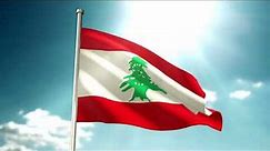 Lebanon Flag Waving | Lebanese Flag Waving | Lebanon Flag Screen