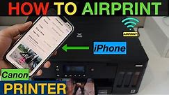 How To AirPrint From iPhone To Canon printer ?