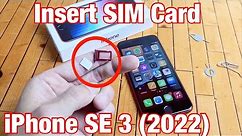 iPhone SE 3 (2022): How to Insert SIM Card & Double Check Mobile Settings