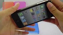 Ultra Thin Translucent Case For iPhone 4S -Grey