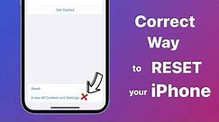 How to Reset any iPhone || How to Factory Data Reset any iPhone