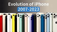 Evolution of iPhone 2007-2023