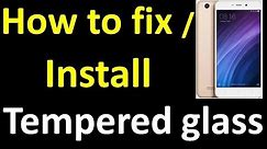 How to fix tempered glass yourself on your mobile /Fixing screen guards or screen protectors