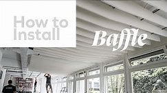 Ceiling Baffle | Acoustic Ceiling | Installation Instruction