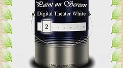 Paint On Screen Projector Screen Paint - Digital Theater White-Gallon G002