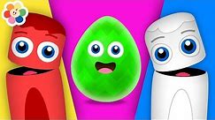 Learn Colors with Surprise Eggs and Giant 3D Crayons for Kids | Color Crew | All Colors for Kids!
