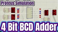 How to design 4 bit BCD Adder visualized by 7 segment display Tutorial 01