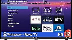Westinghouse Roku TV - 32 Inch Smart TV, 720P LED HD TV with Wi-Fi Connectivity and Mobile App, Flat Screen TV Compatible with Apple Home Kit, Alexa and Google Assistant