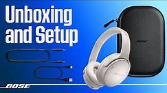 Bose QuietComfort® 45 Headphones – Unboxing and Setup