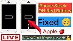 iPhone Stuck in Red Battery Screen | Work Apple 5, 5S, 6, 6S | only charging logo Solution 101% 2021